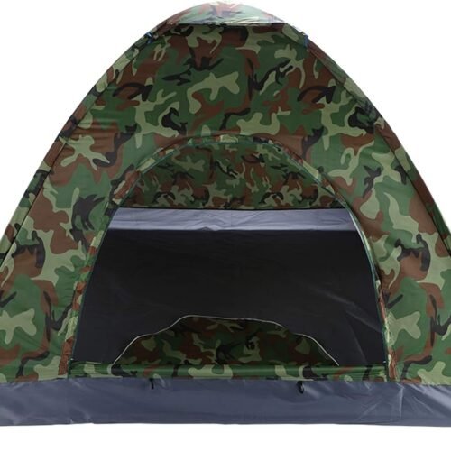 Camping Dome Tent, 3-4 Person Waterproof Windproof Easy Setup Spacious Family Tents with Carry Bag Rain Fly for Hiking Backpacking Traveling Glamping Beach Camouflage