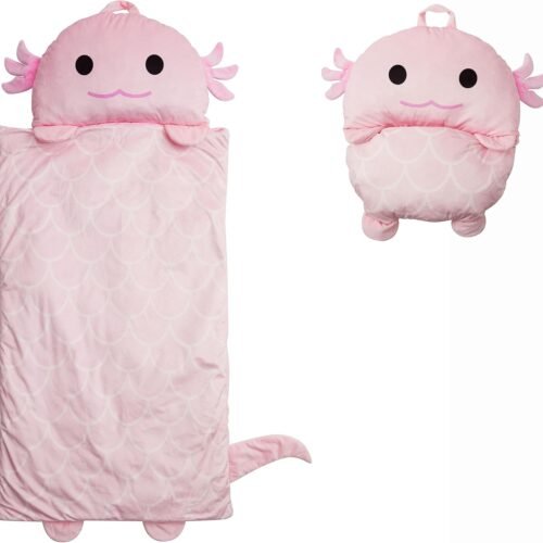 Character Preschool Nap Mat, Toddler Sleeping Bag with Pillow for Daycare, Ages 3+